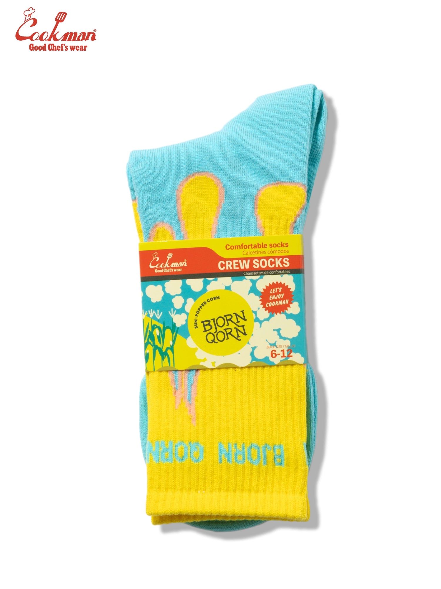 Rib Crew Socks - BjornQorn : Flame Blue