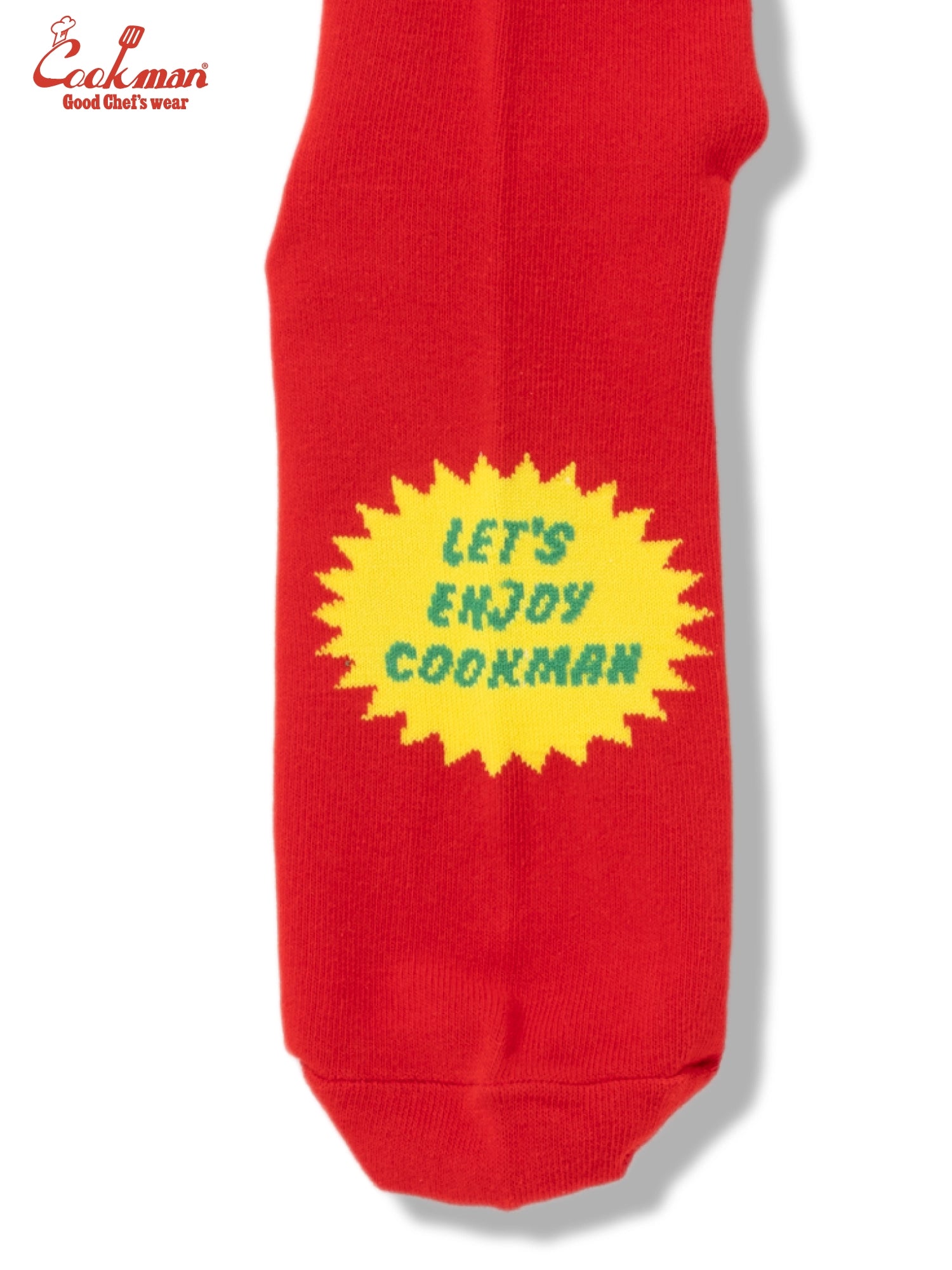 Rib Crew Socks - Tomato