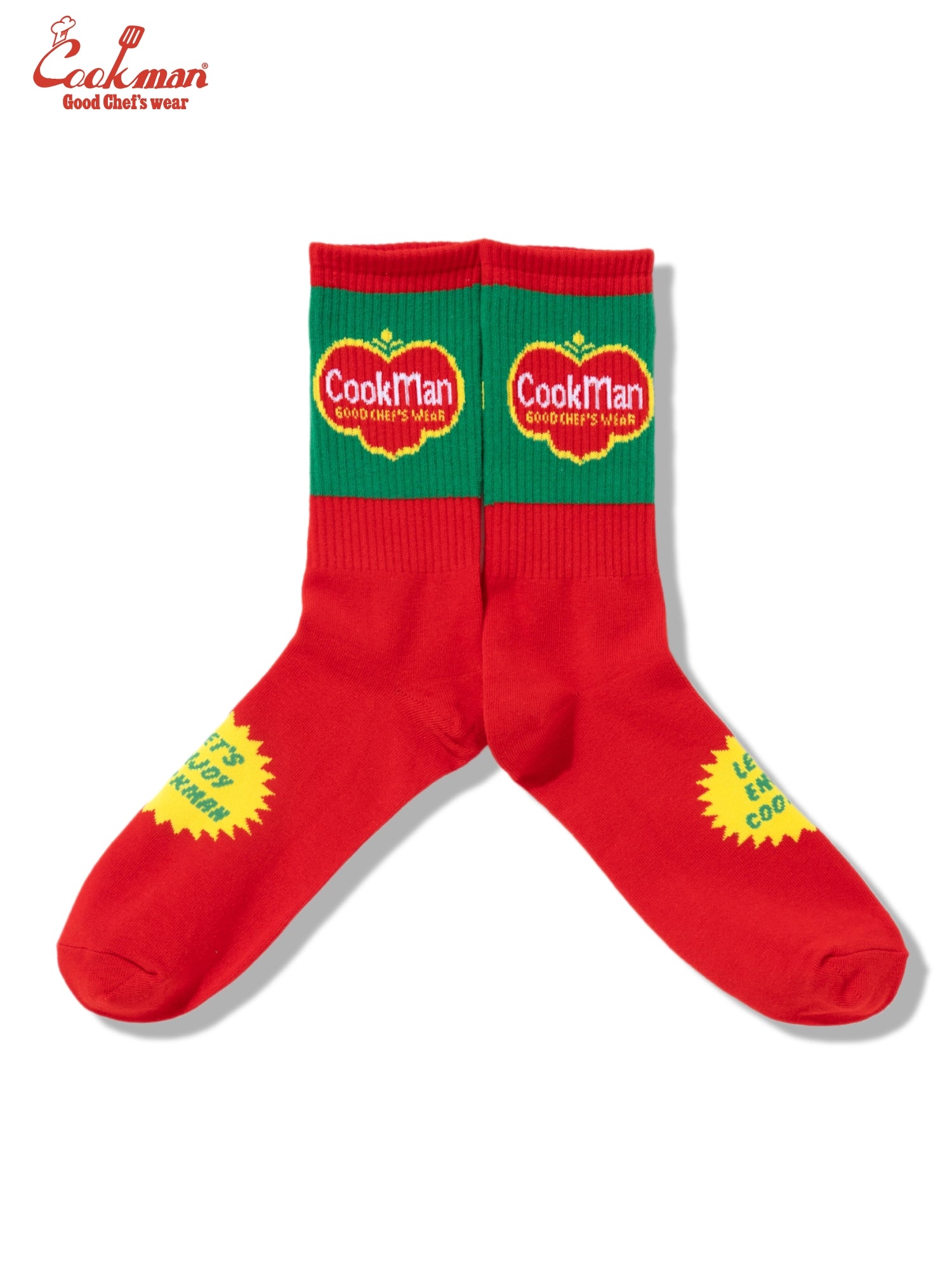 Rib Crew Socks - Tomato