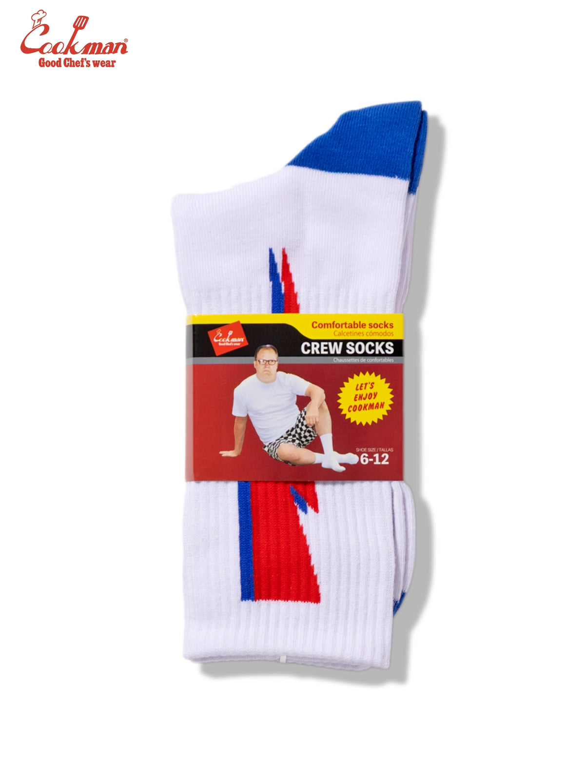 Rib Crew Socks - Lightning White
