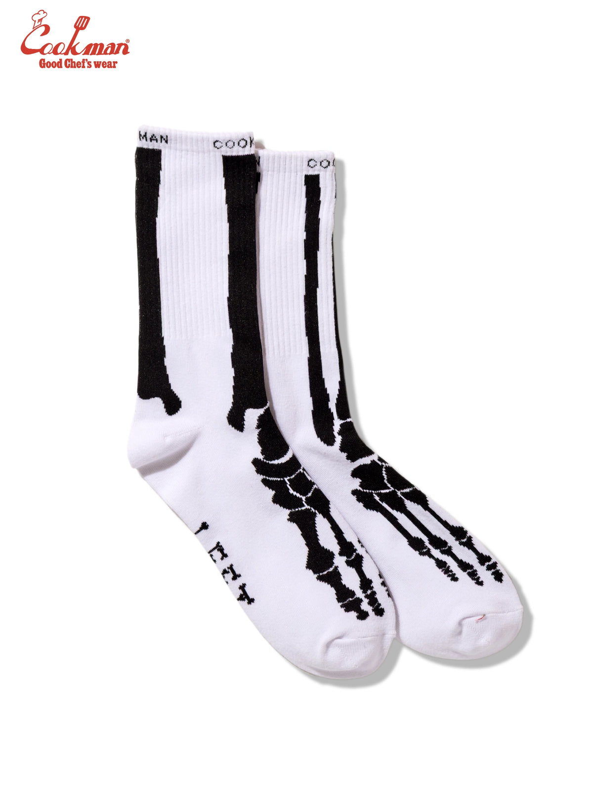 Rib Crew Socks - Bone White