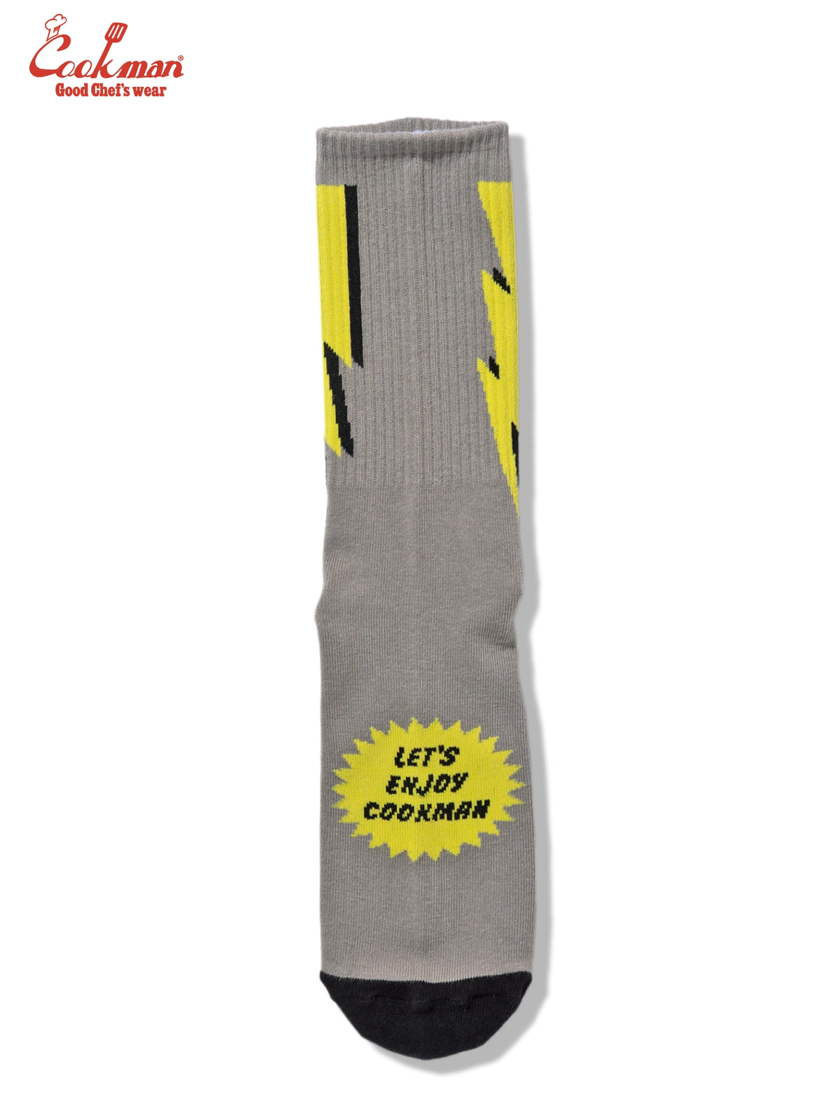Rib Crew Socks - Lightning Gray