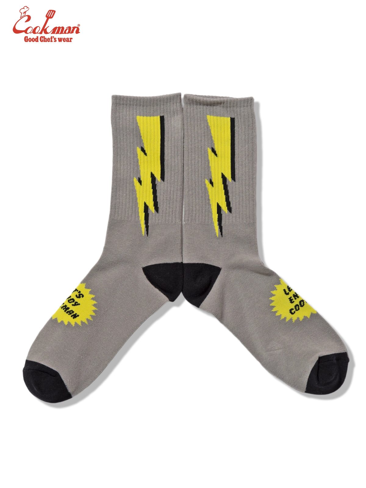 Rib Crew Socks - Lightning Gray