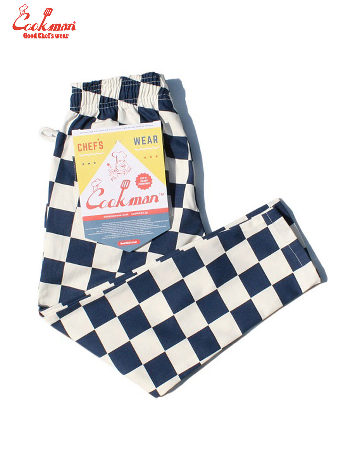 Chef Pants Kids - Checker : Navy