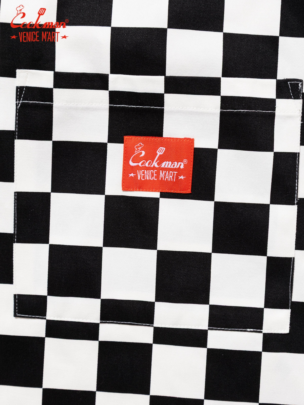 Long Apron - VENICE M'Art : Checker Black