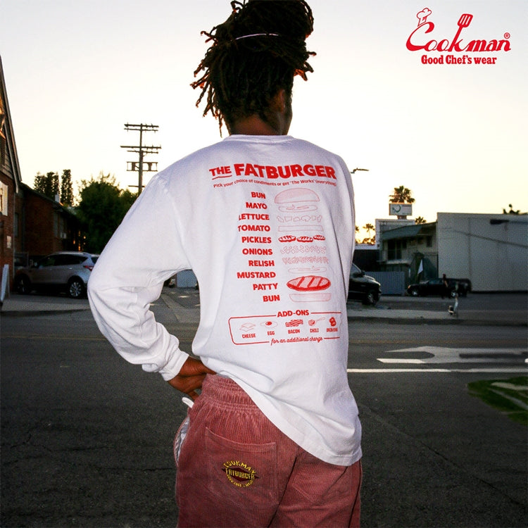 Cookman Chef Pants Semiwide- Corduroy : FAT Pink