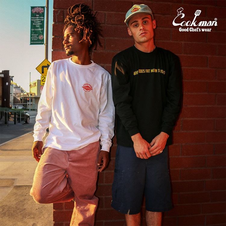 Cookman Chef Pants Semiwide- Corduroy : FAT Pink