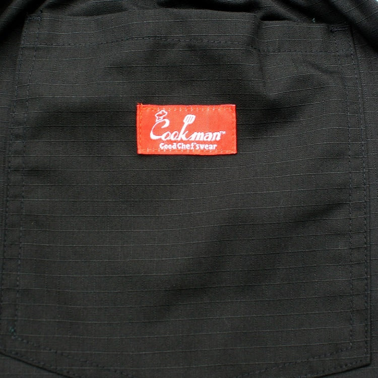 Cookman Chef Short Pants Front Pocket - Ripstop : Black