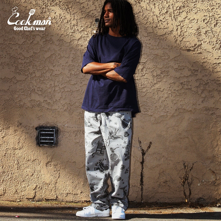 Cookman Chef Pants - Old Tattoo : Gray