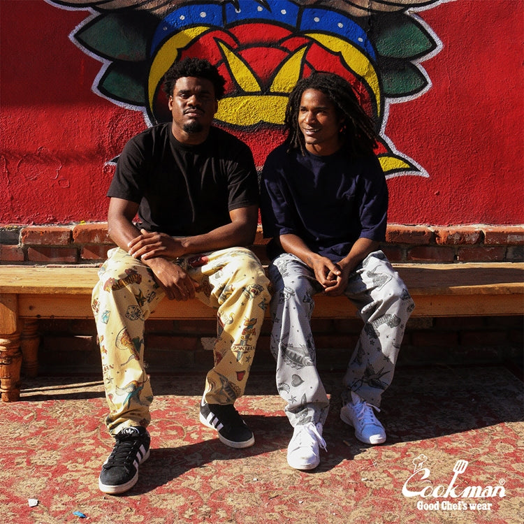 Cookman Chef Pants - Old Tattoo : Gray
