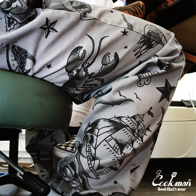 Cookman Chef Pants - Old Tattoo : Gray