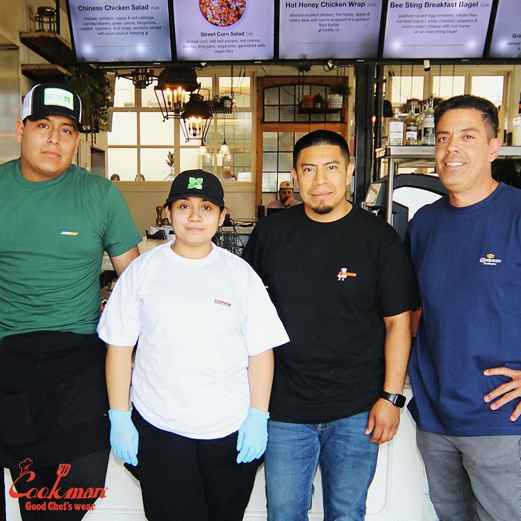 Cookman Embroidery Tees - Restaurant : Black