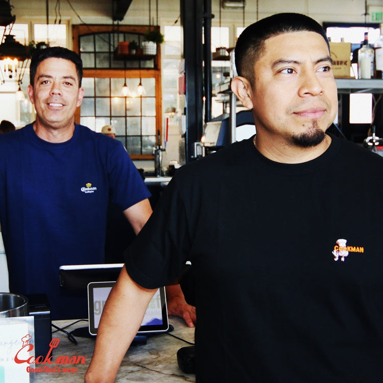 Cookman Embroidery Tees - Restaurant : Black
