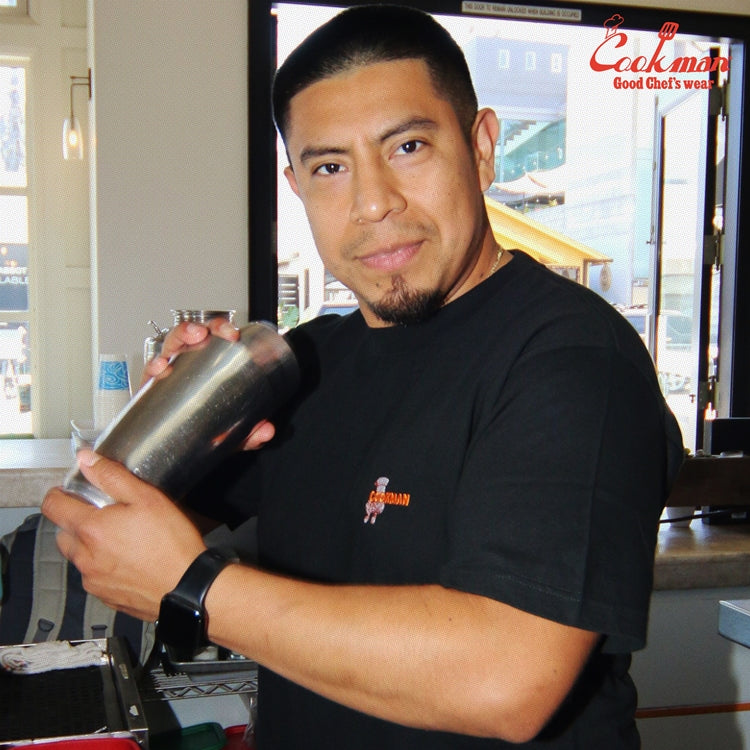 Cookman Embroidery Tees - Restaurant : Black