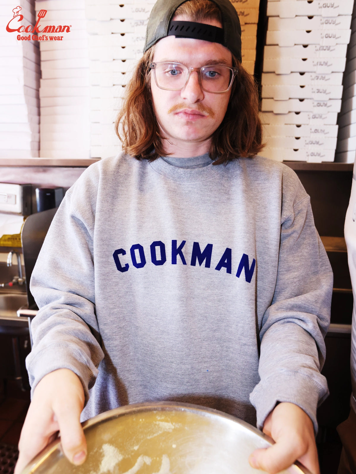 Sweat shirts - Arch Logo : Heather Gray