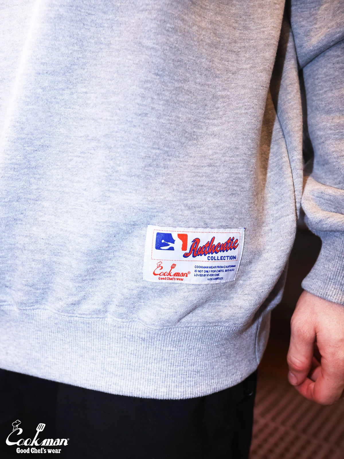 Sweat shirts - Arch Logo : Heather Gray