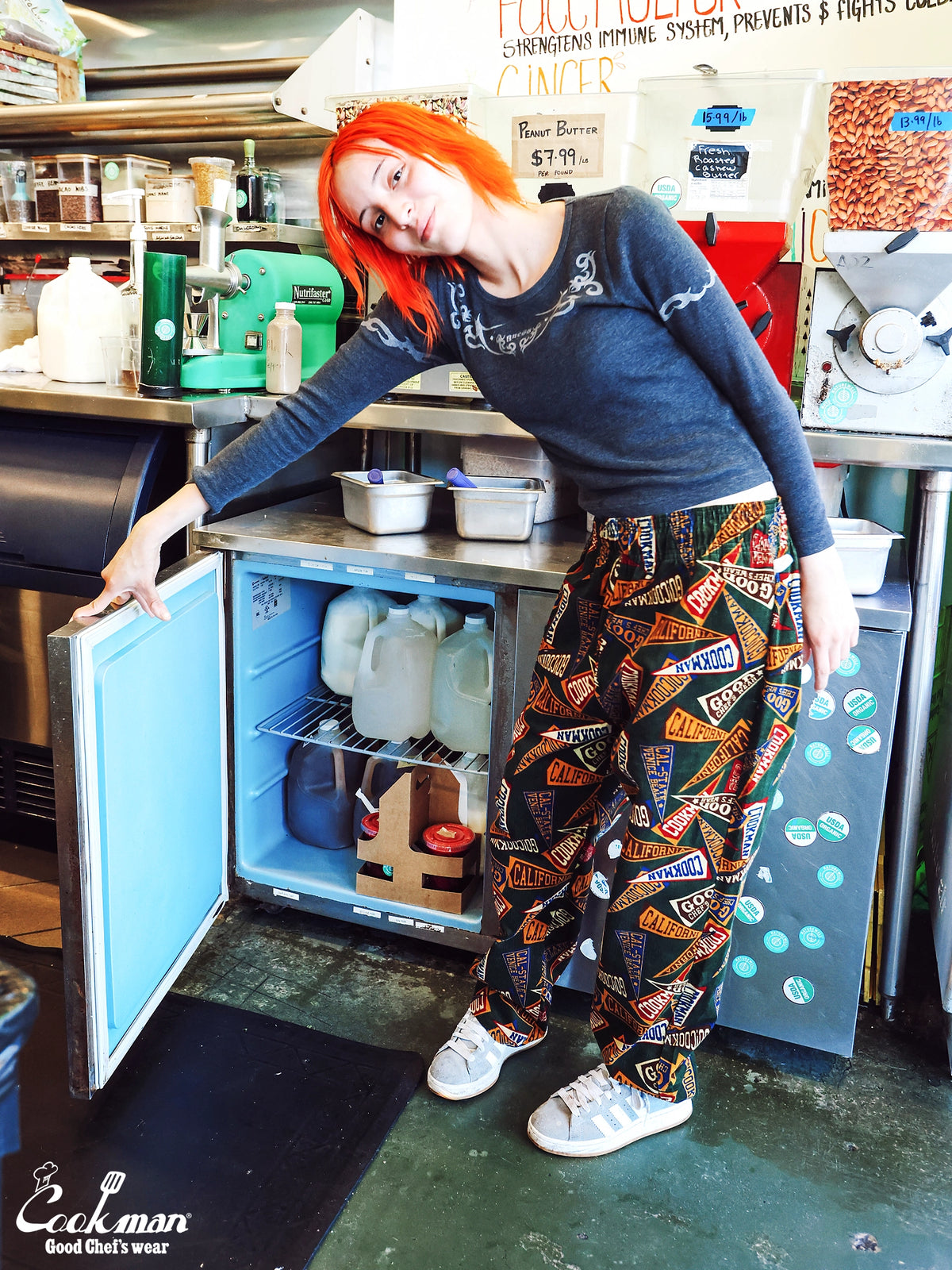 Chef Pants Semiwide - Corduroy : Pennant Green