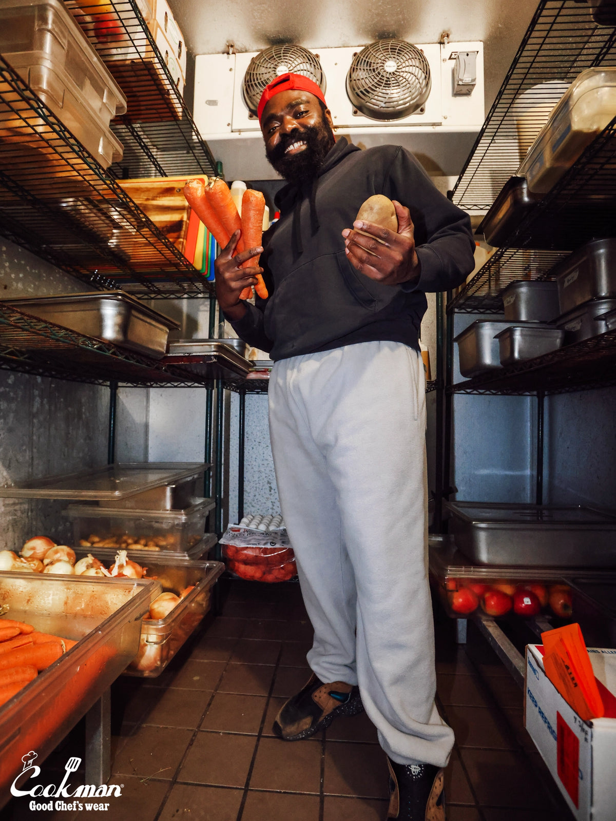 Chef Pants - Fleece : Light Gray