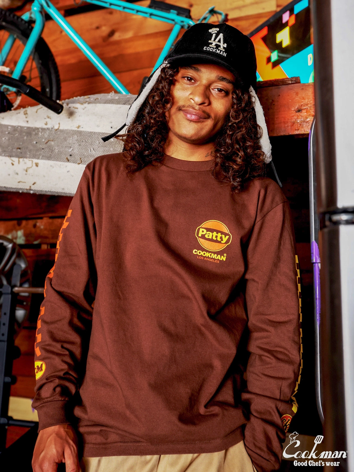 Long Sleeve Tees - Race : Dark Brown