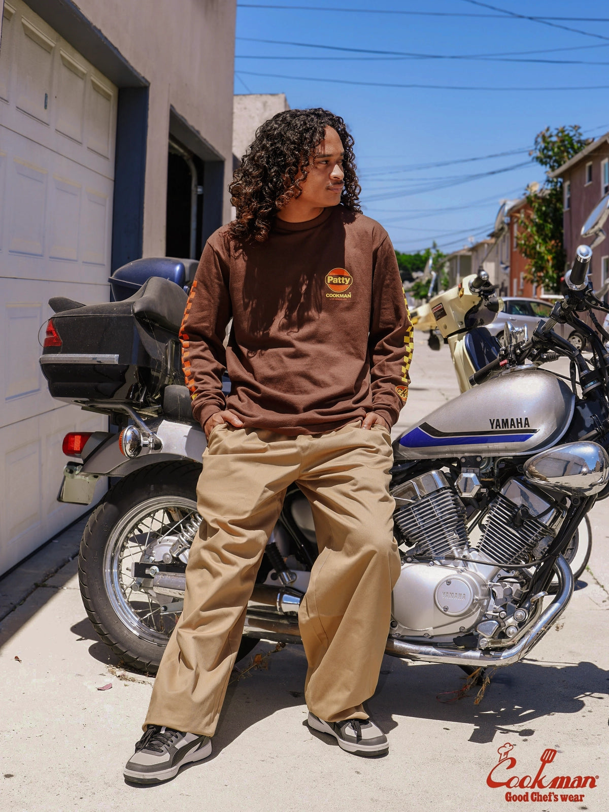 Long Sleeve Tees - Race : Dark Brown