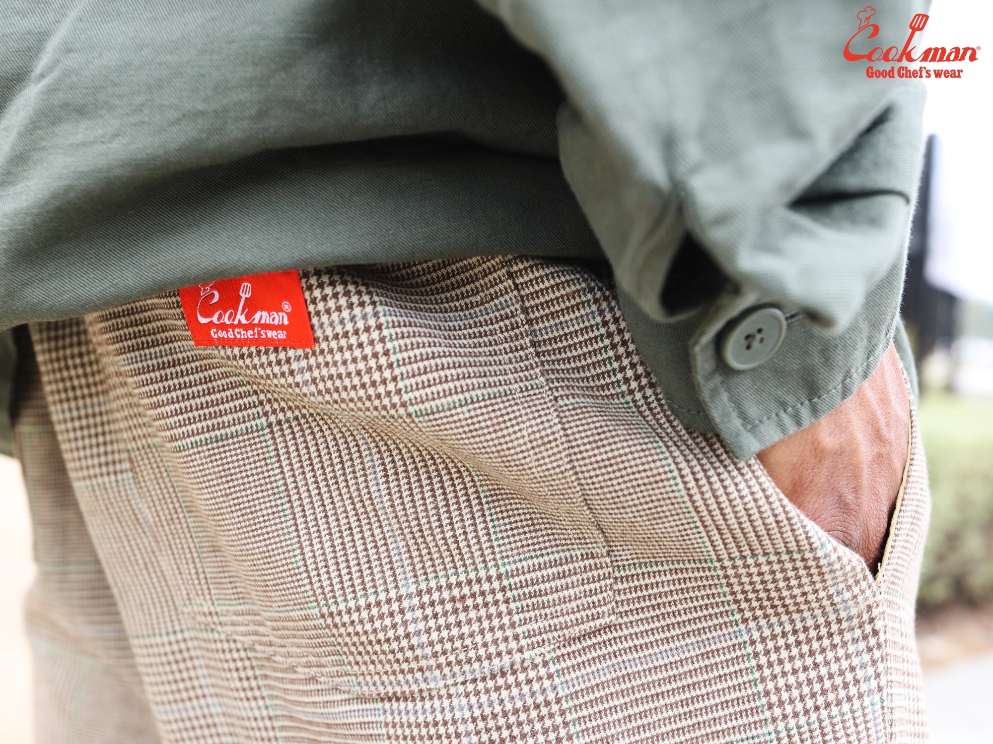 Chef Pants - Glen Check : Brown