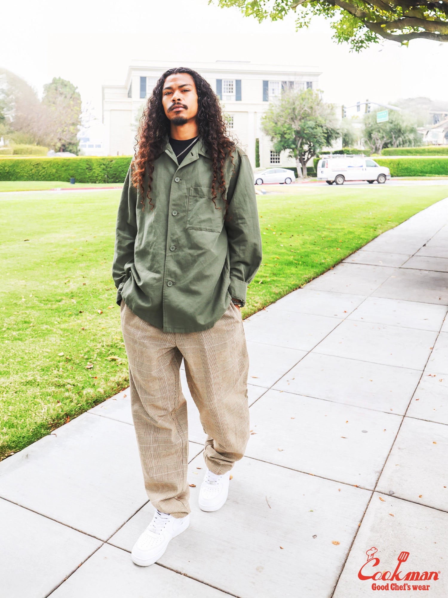 Chef Pants - Glen Check : Brown