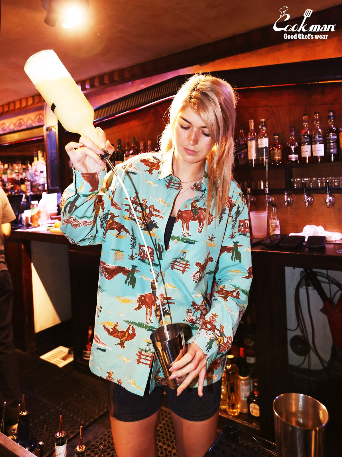 Work Shirts Long Sleeve - Western : Light Blue