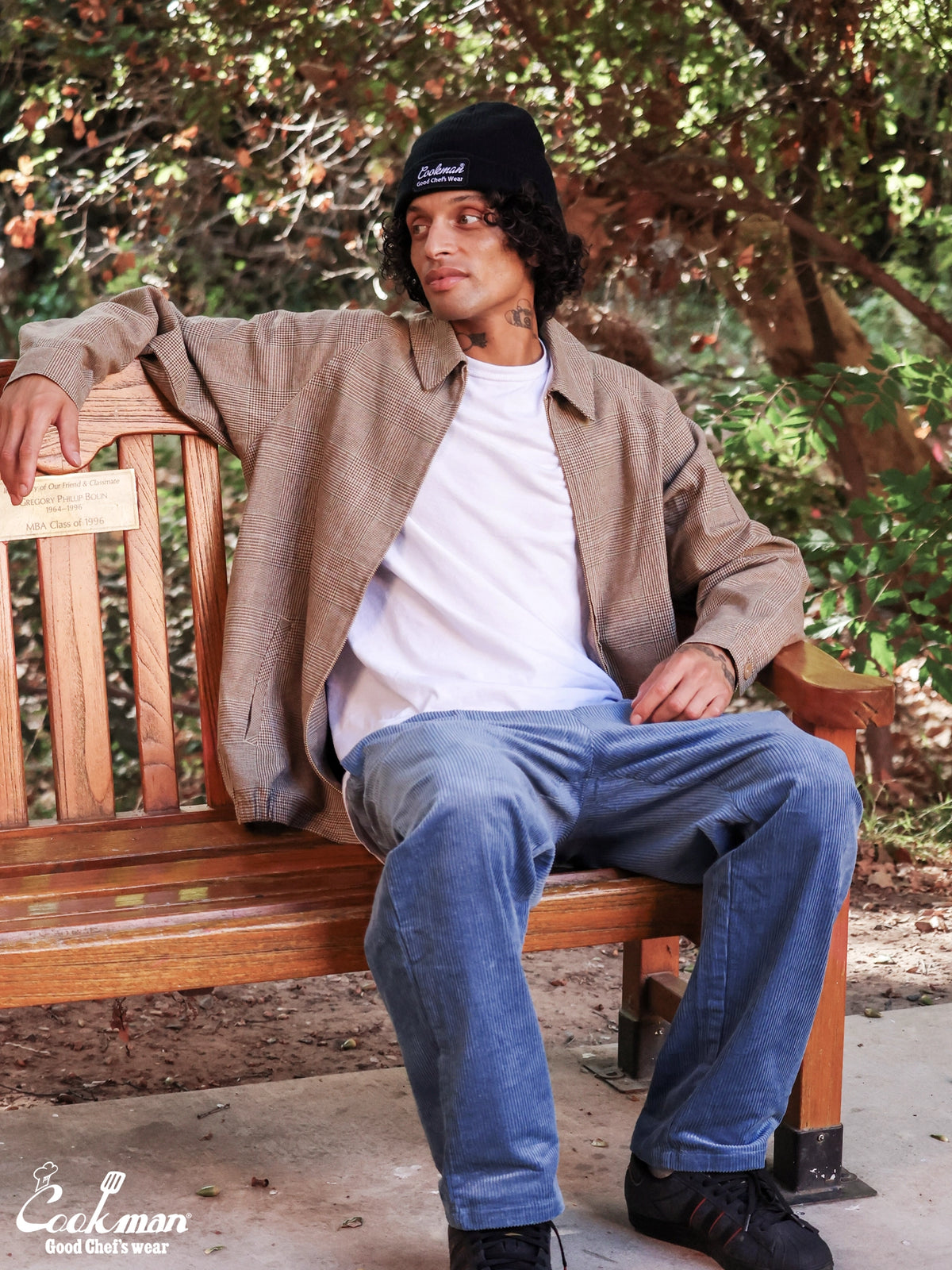 Delivery Jacket With Lining - Glen Check Brown