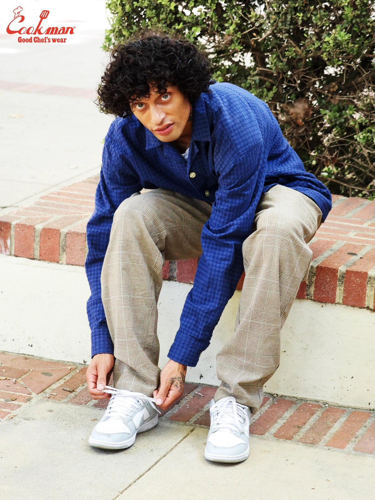 Chef Pants - Glen Check : Brown