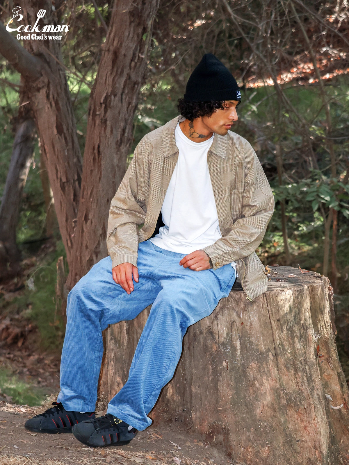 Delivery Jacket With Lining - Glen Check Brown