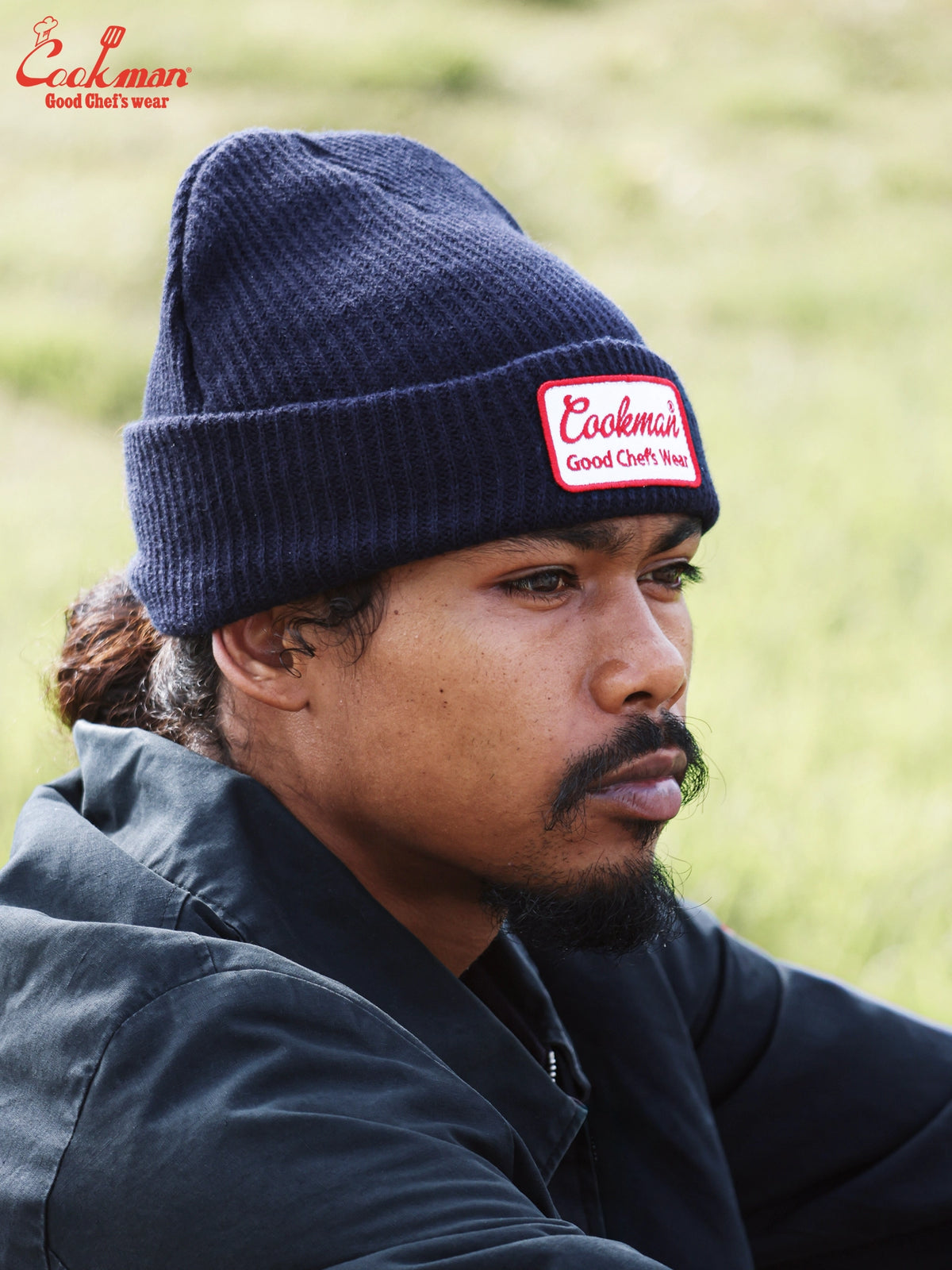 Beanie - Embroidery Patch : Navy