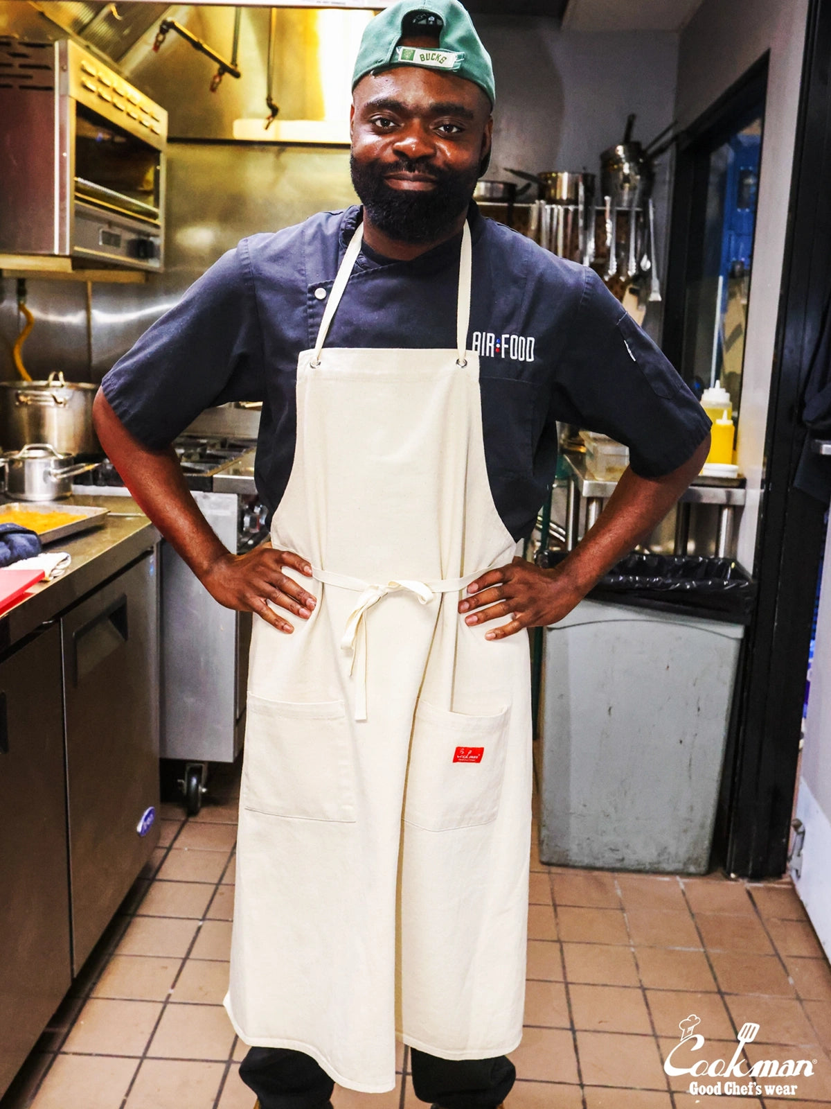 Long Apron - Denim : Natural