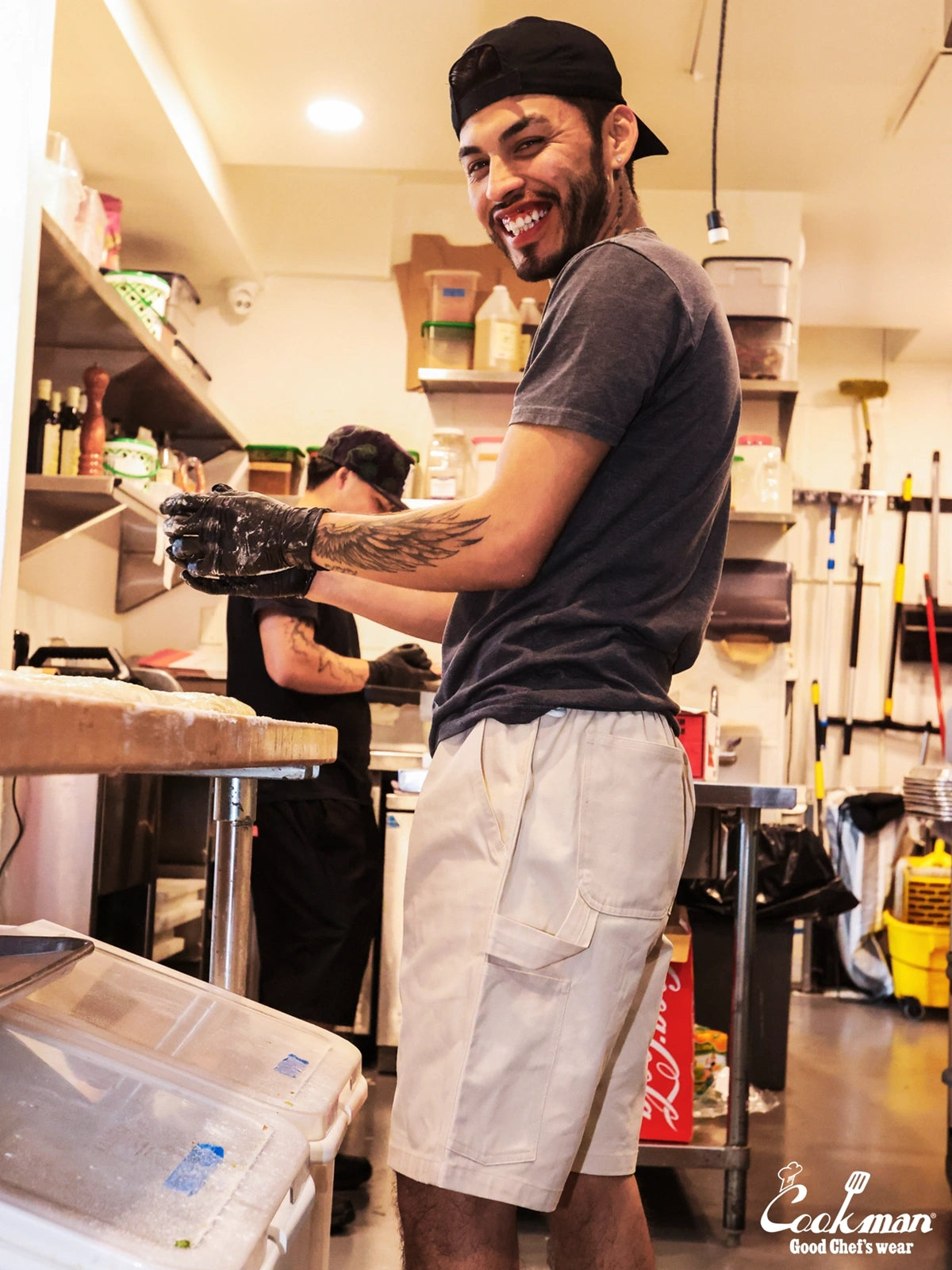 Carpenter's Pants Short : Heavy twill - Cream
