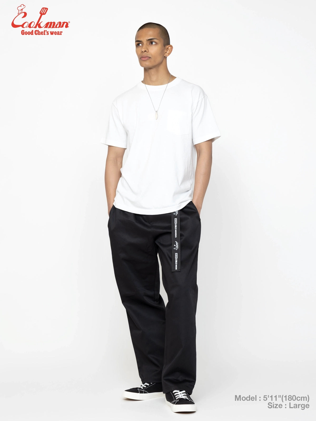Chef Pants Semiwide Black Belt - Vision : Black