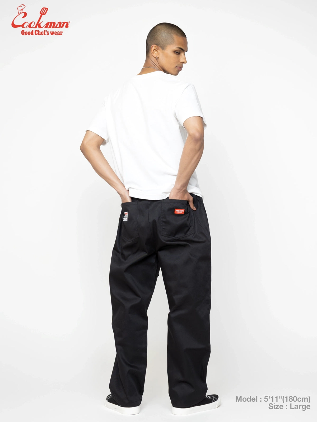 Chef Pants Semiwide Black Belt - Vision : Black