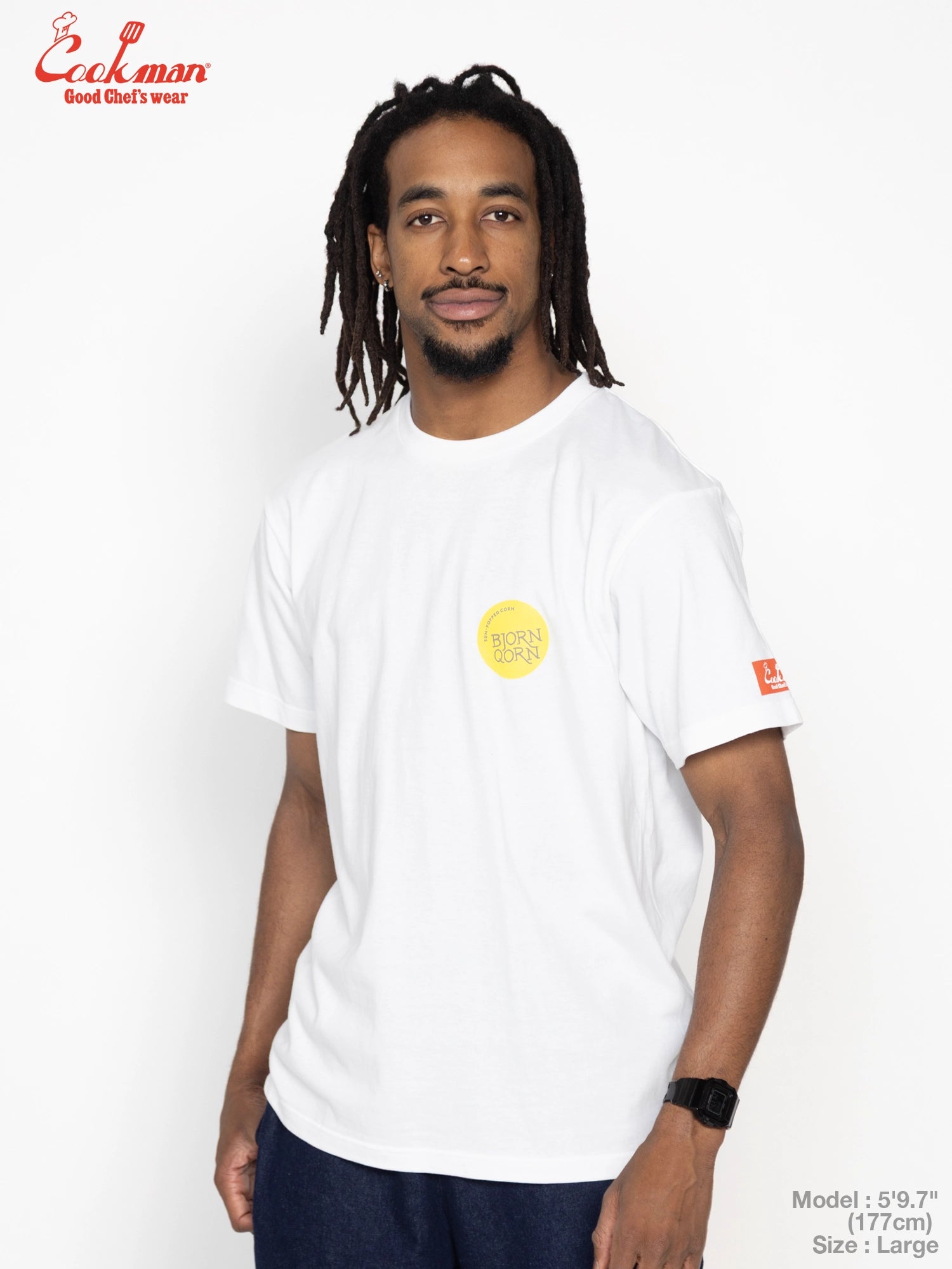 Tees - BjornQorn Popped by The Sun : White