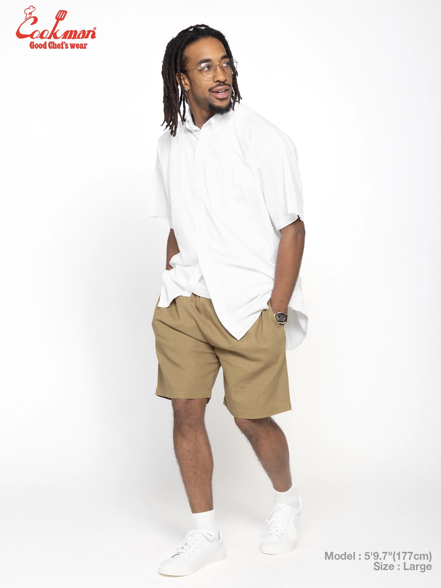Chef Short Pants - Linen : Olive