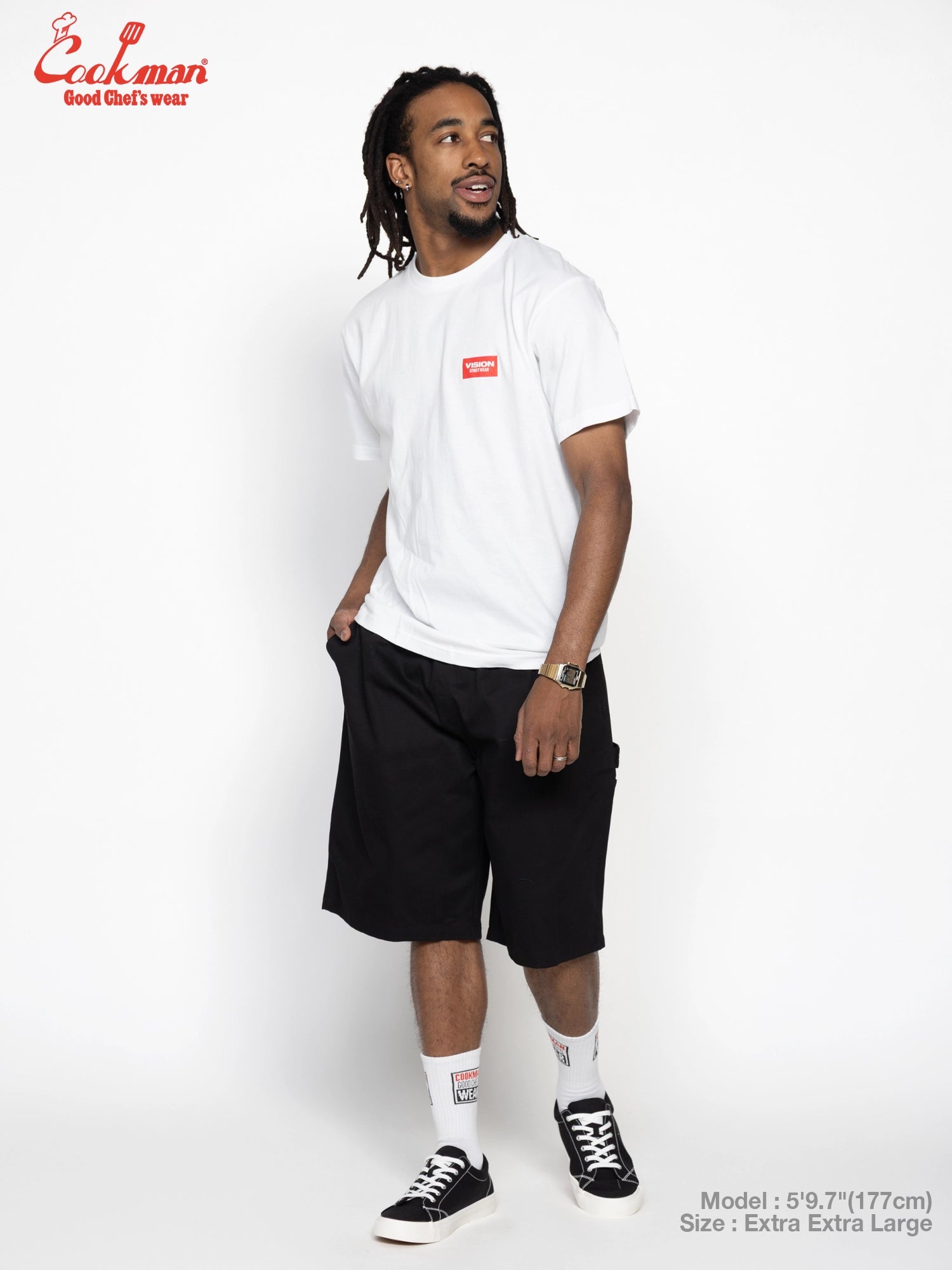 Carpenter's Pants Short : Heavy twill - Black