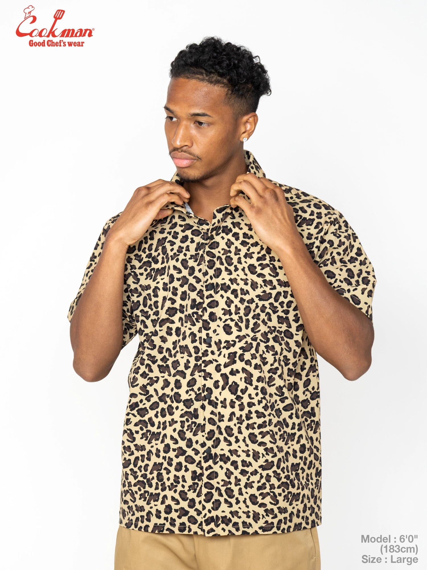 Work Shirts Short Sleeve Light - Leopard : Beige