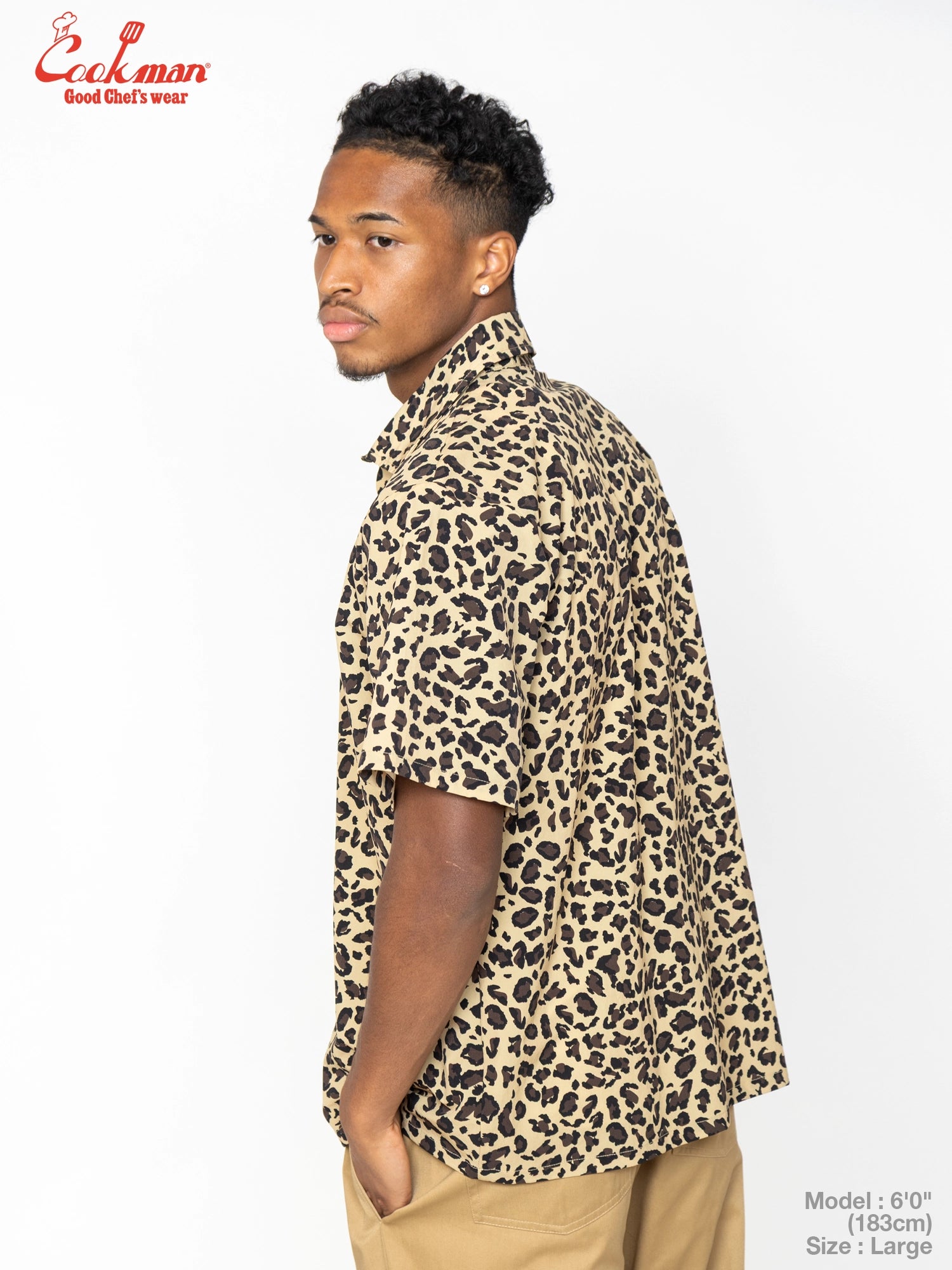 Work Shirts Short Sleeve Light - Leopard : Beige