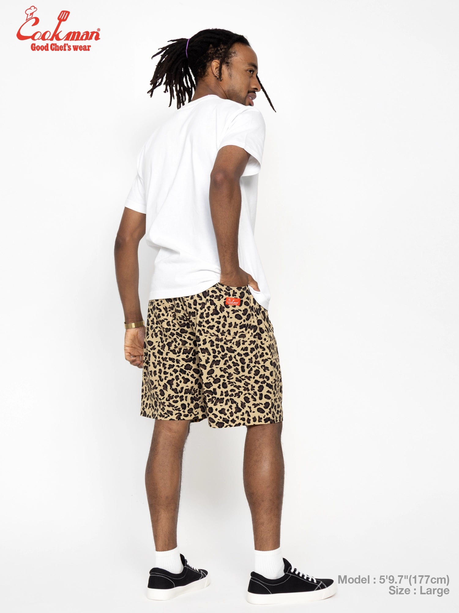 Chef Short Pants Light - Leopard : Beige