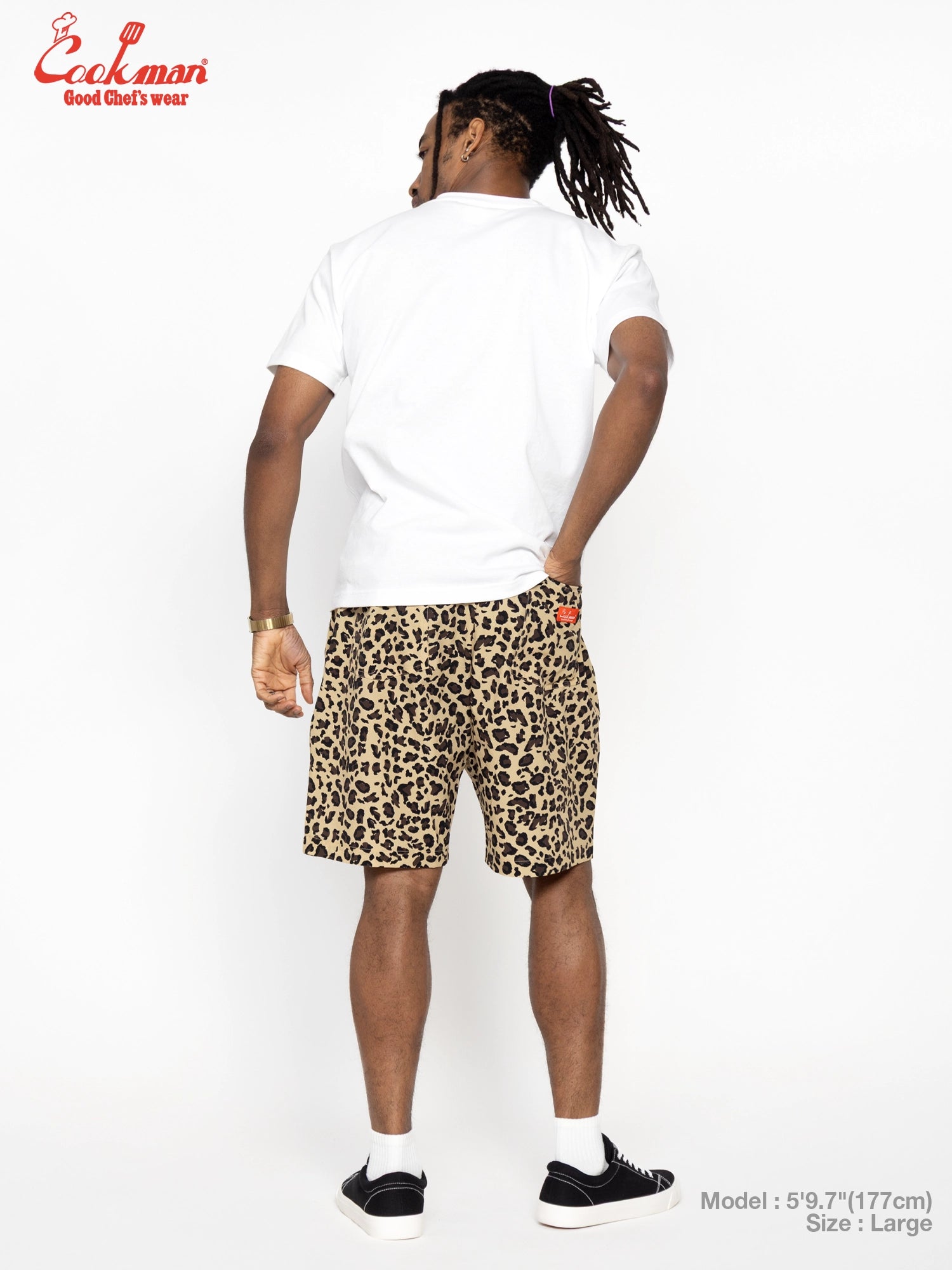 Chef Short Pants Light - Leopard : Beige