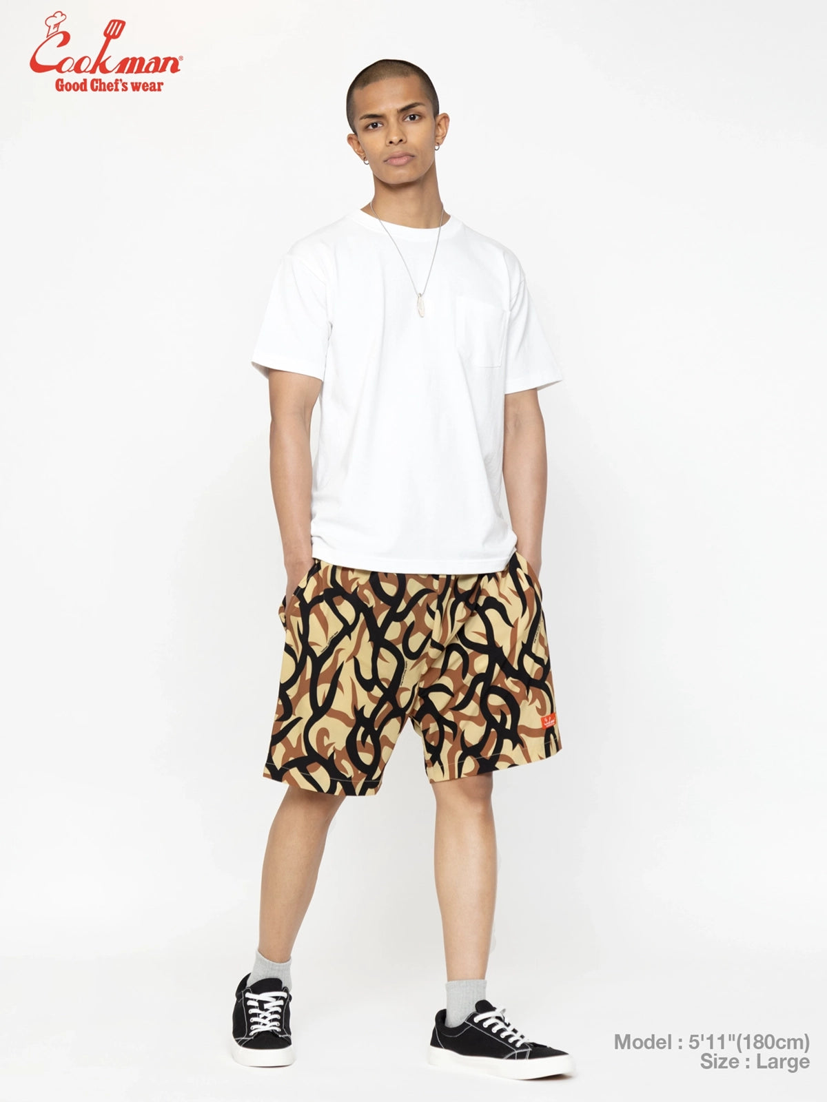 Chef Short Pants Light - Tribal Camo : Beige