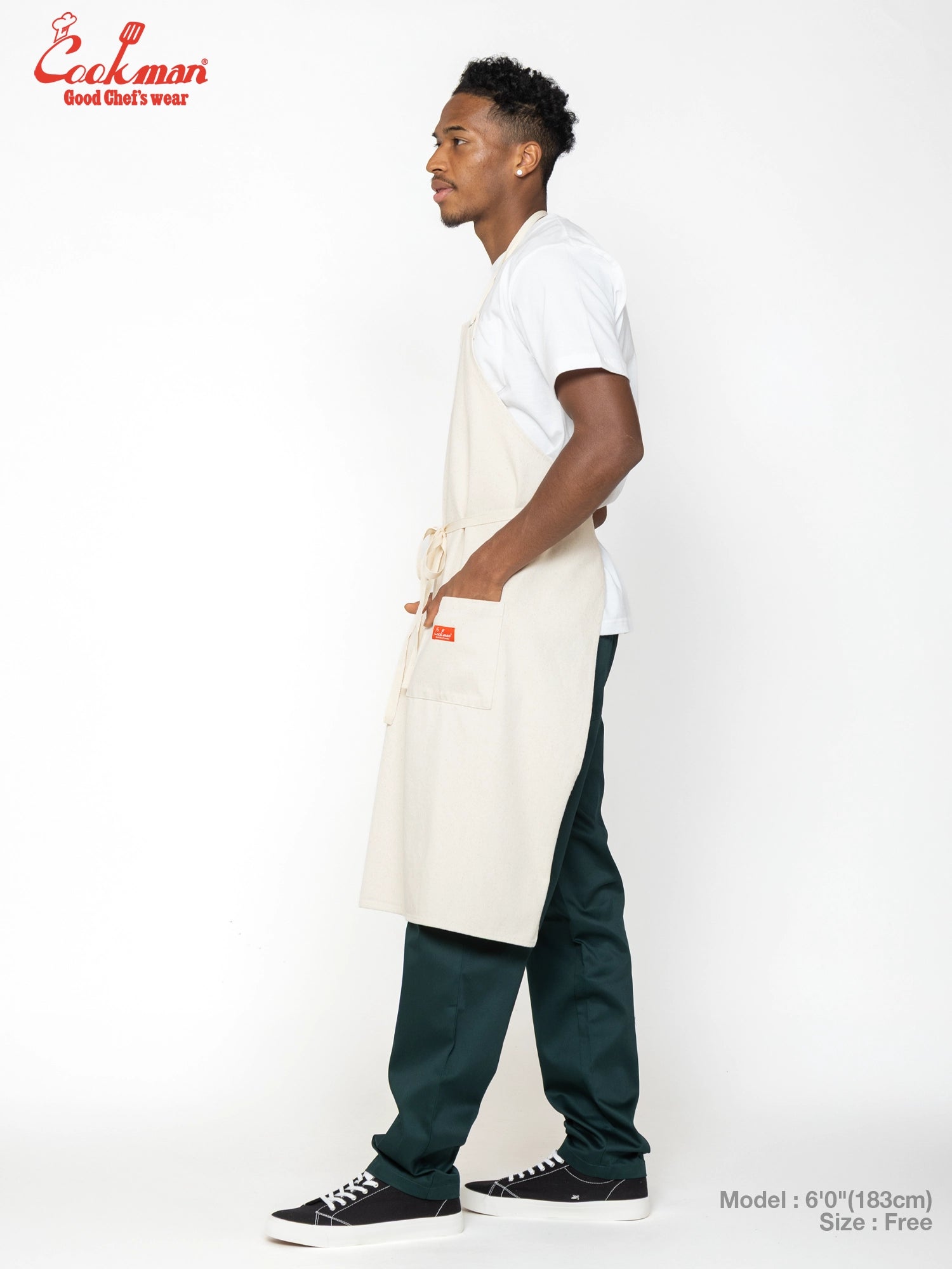 Long Apron - Denim : Natural