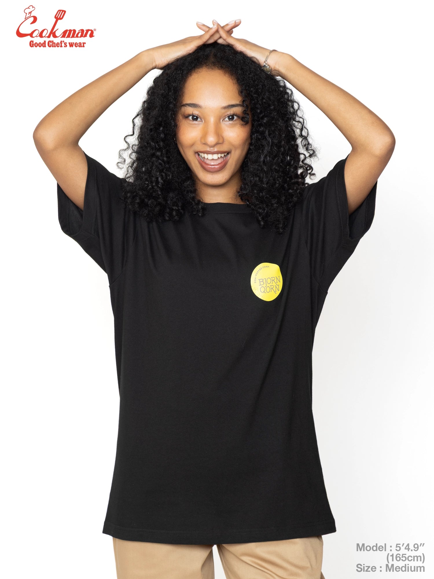 Tees - BjornQorn Popped by The Sun : Black