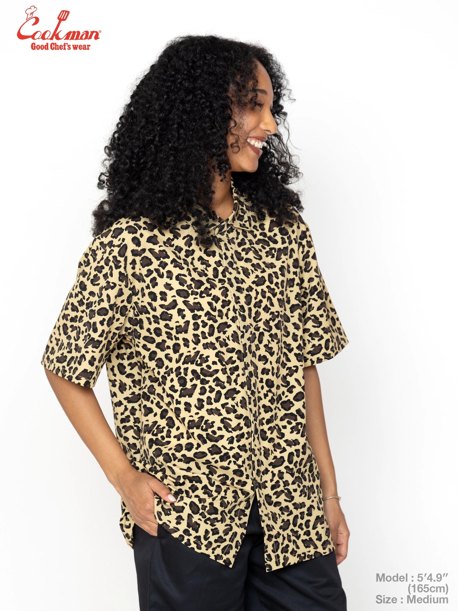 Work Shirts Short Sleeve Light - Leopard : Beige