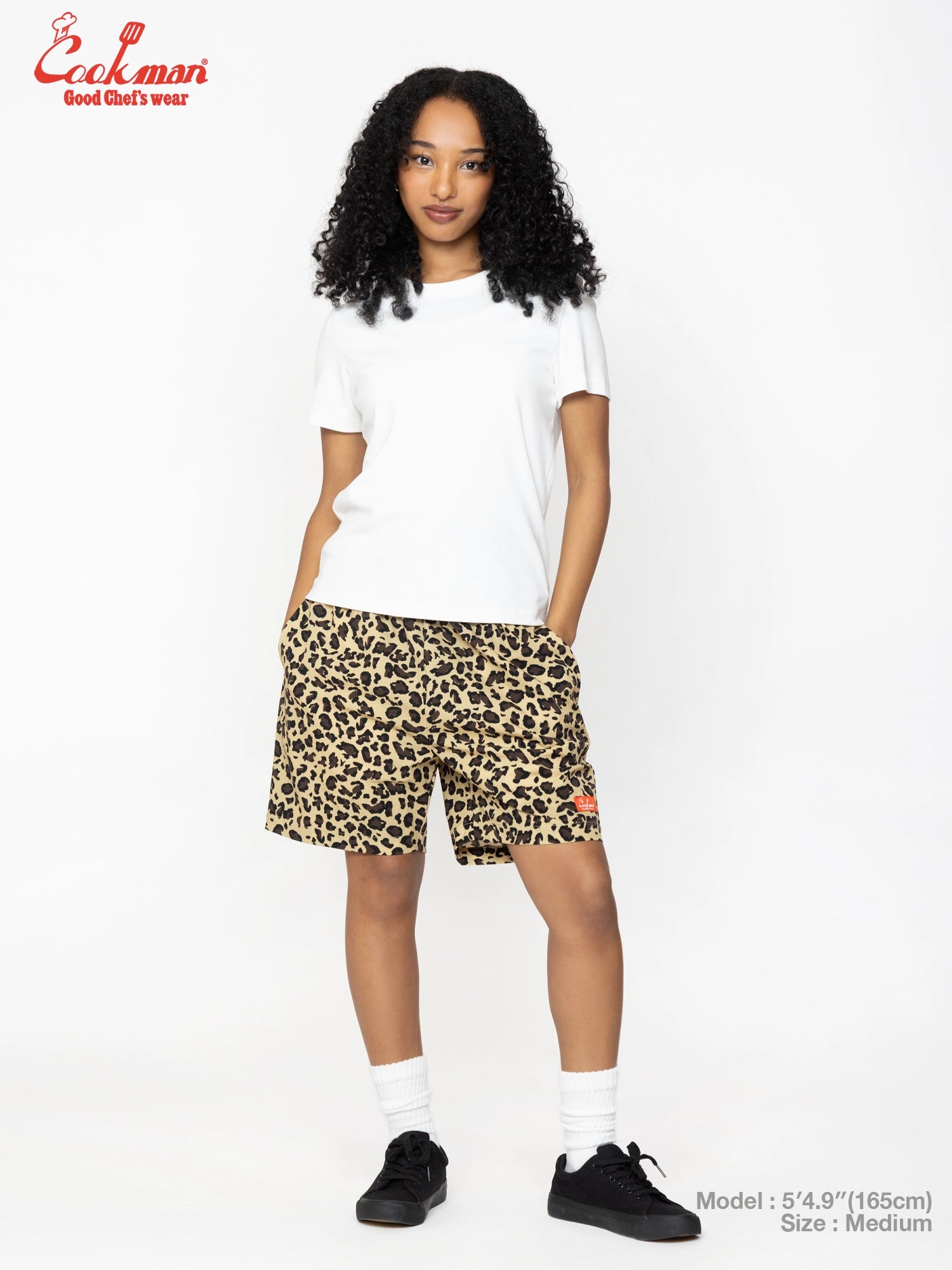 Chef Short Pants Light - Leopard : Beige