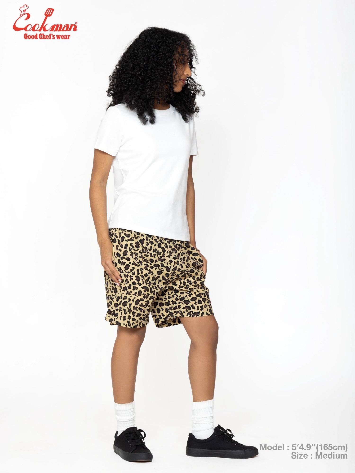 Chef Short Pants Light - Leopard : Beige
