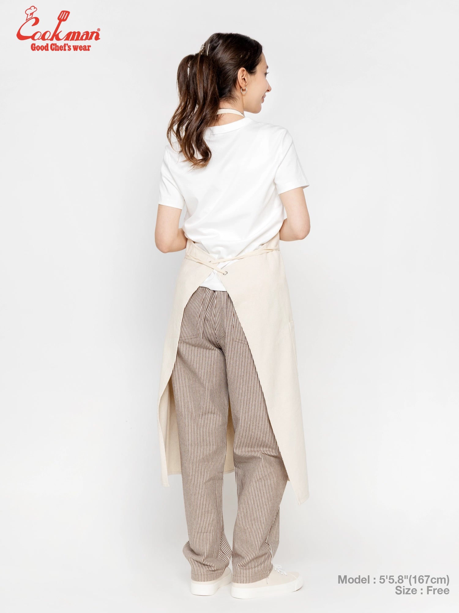 Long Apron - Denim : Natural