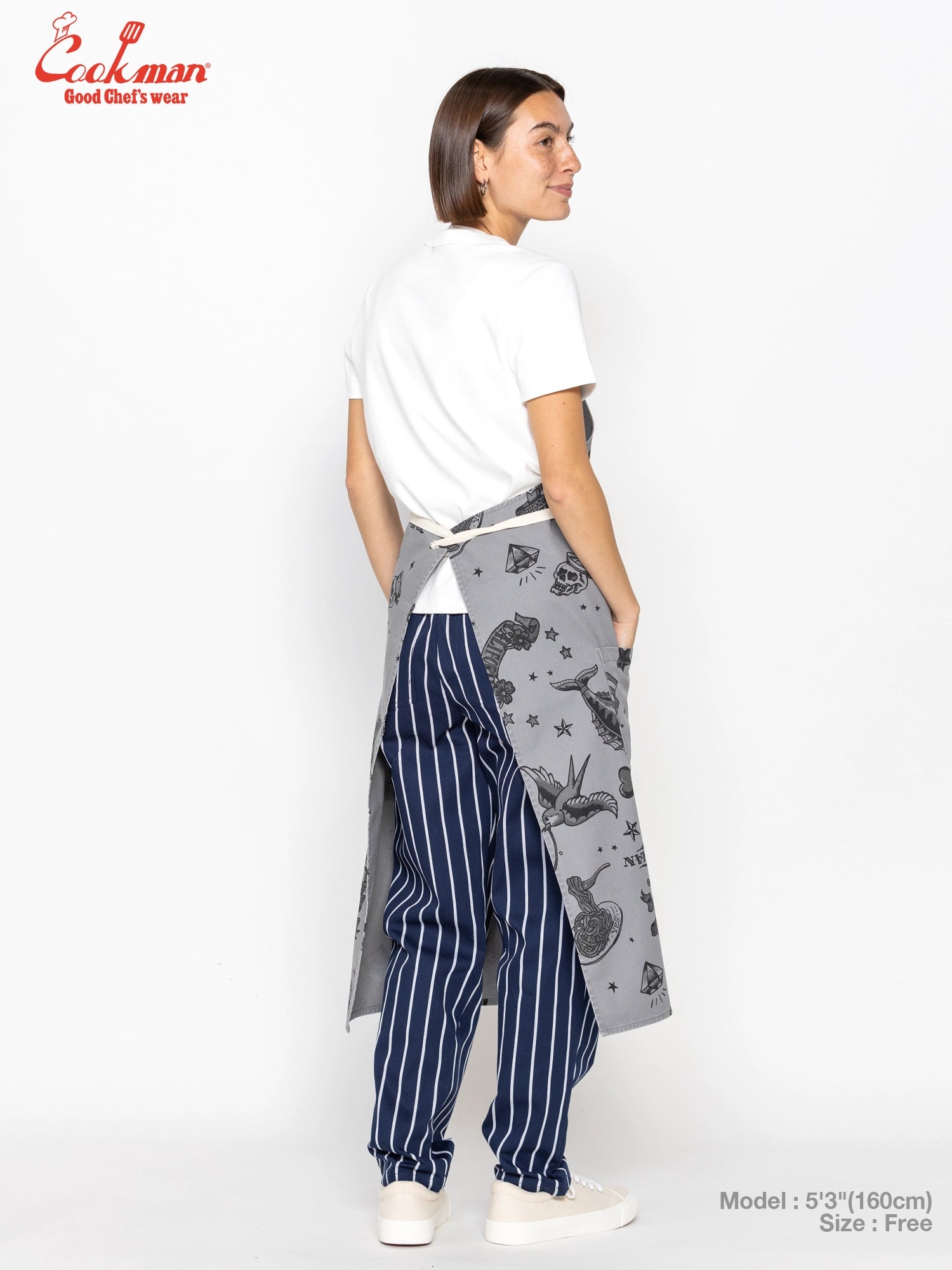 Long Apron - Old Tattoo : Gray